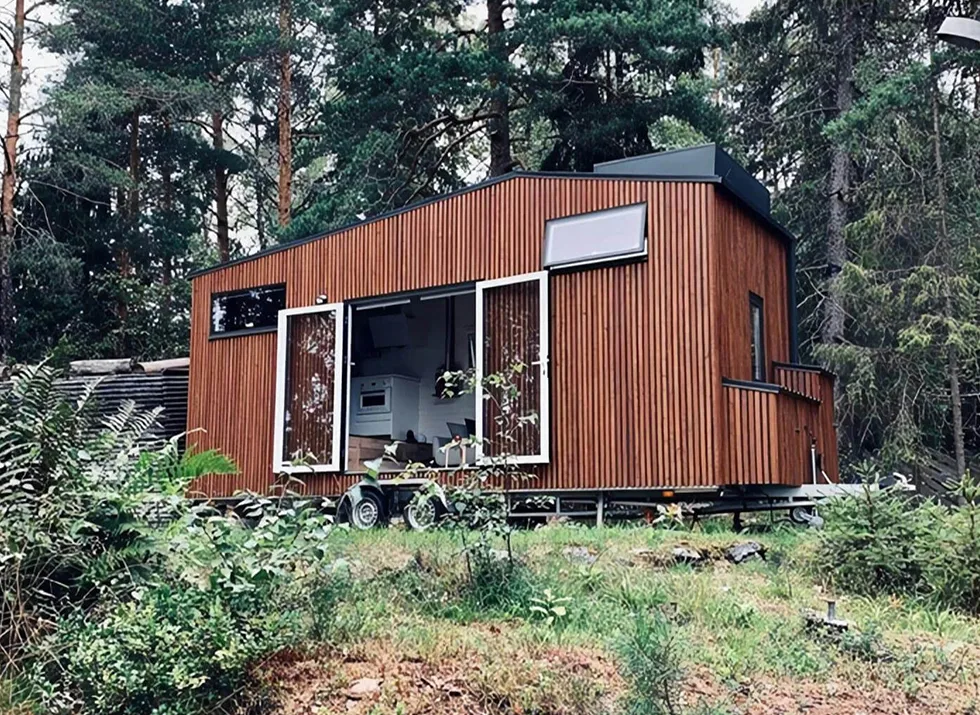 Huizen op wielen. Tiny Houses