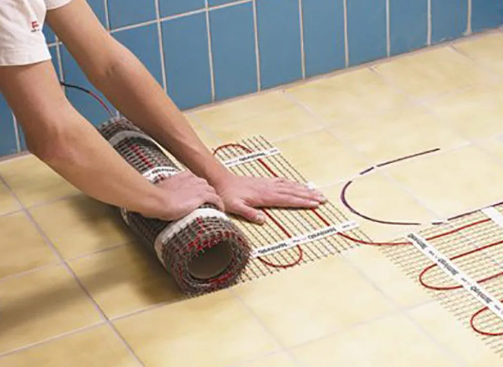 Installatie van vloerverwarming